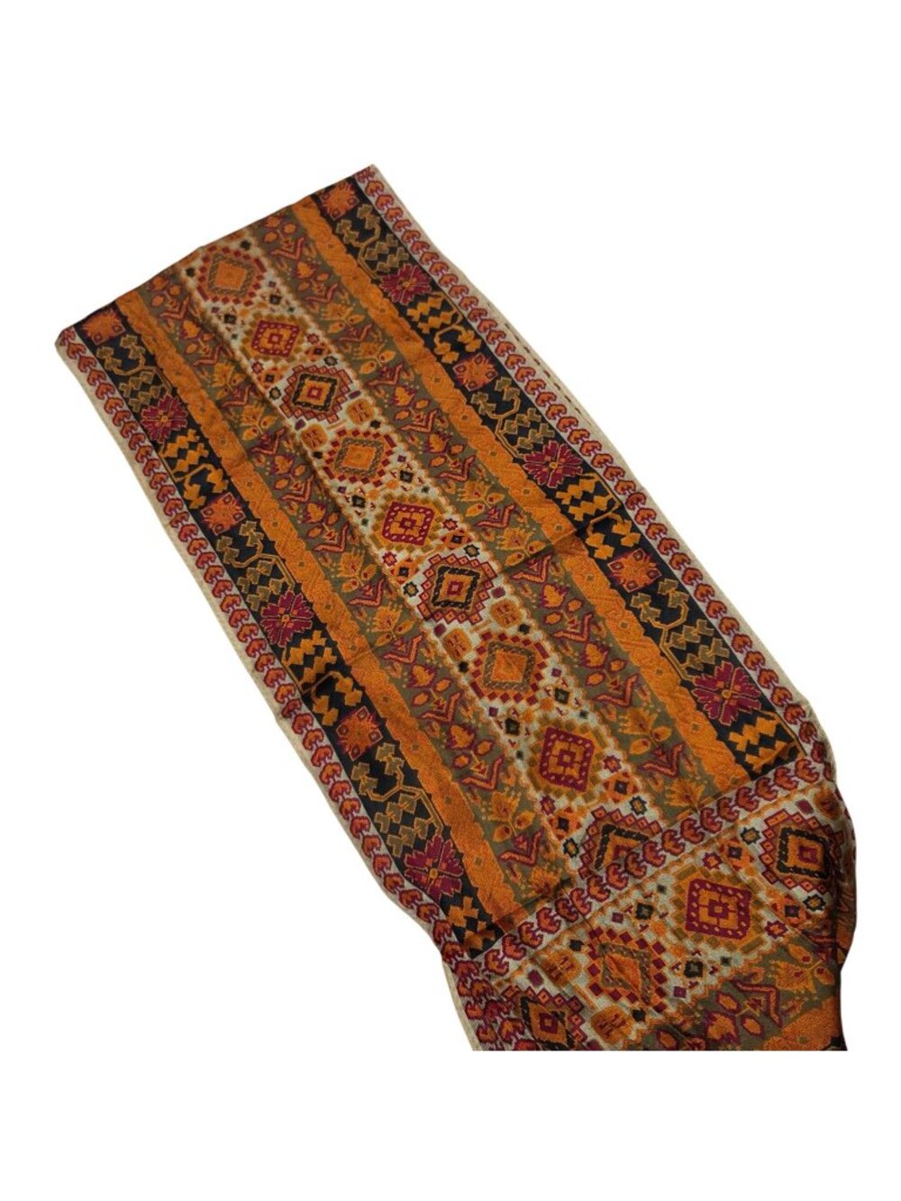Ellen Tracy Geometric Print Scarf Womens Lightweight Versatile Accessory 58 x 11